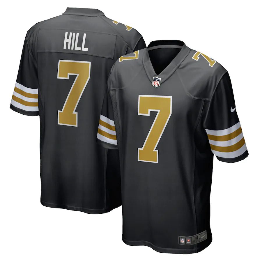 Men New Orleans Saints #7 Taysom Hill Nike Black Alternate Game NFL Jersey->new orleans saints->NFL Jersey